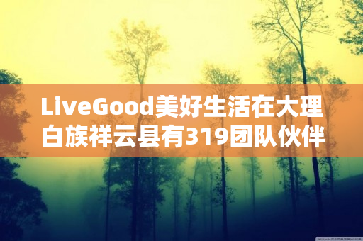 LiveGood美好生活在大理白族祥云县有319团队伙伴吗