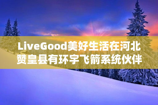 LiveGood美好生活在河北赞皇县有环宇飞箭系统伙伴吗