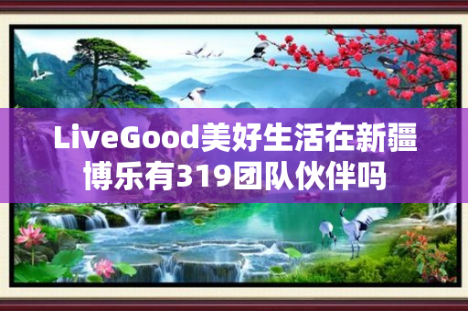 LiveGood美好生活在新疆博乐有319团队伙伴吗